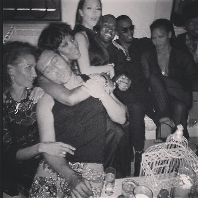 Party Guests Including Riccardo Tisci, Naomi Campbell, Kim Kardashian, and Kanye West