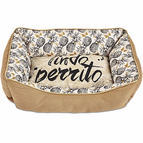 Celebrate Summer's arrival with this chic dog bed ($50) in our favorite print. Your pup will surely rest easy in this plush little bed that reads "lindo perrito," or "cute puppy" in Spanish.