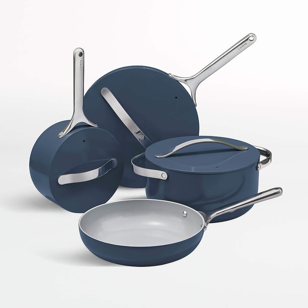 Caraway Home 7-Piece Non-Stick Ceramic Cookware Set in Navy