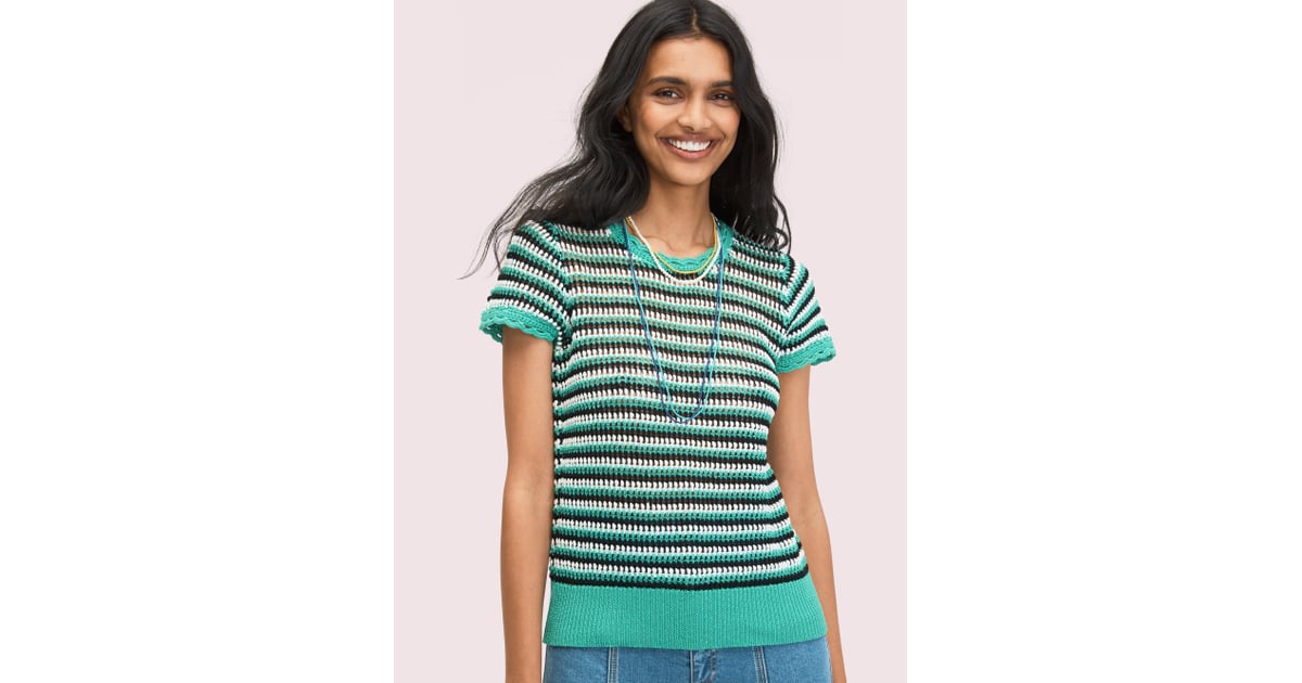 Kate Spade Crochet Shortsleeve Sweater 