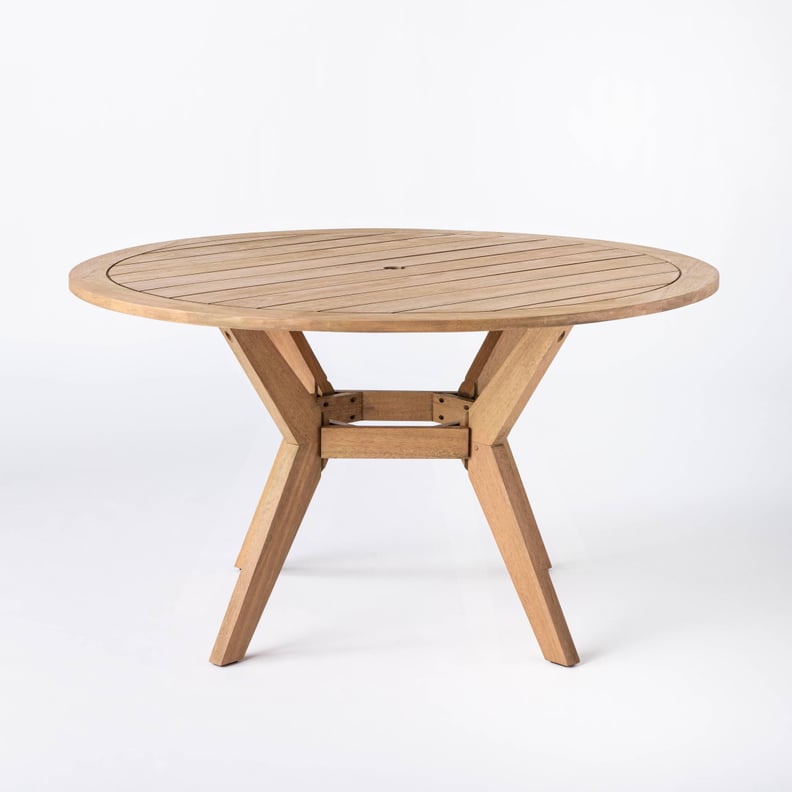 Patio: Bluffdale Wood Round Patio Dining Table