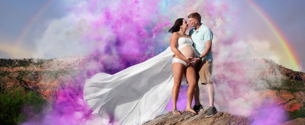 Surprise Rainbow Baby Maternity Shoot