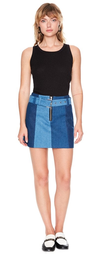 How to style a denim mini skirt for fall (when it's still warm outside) -  LaiaMagazine