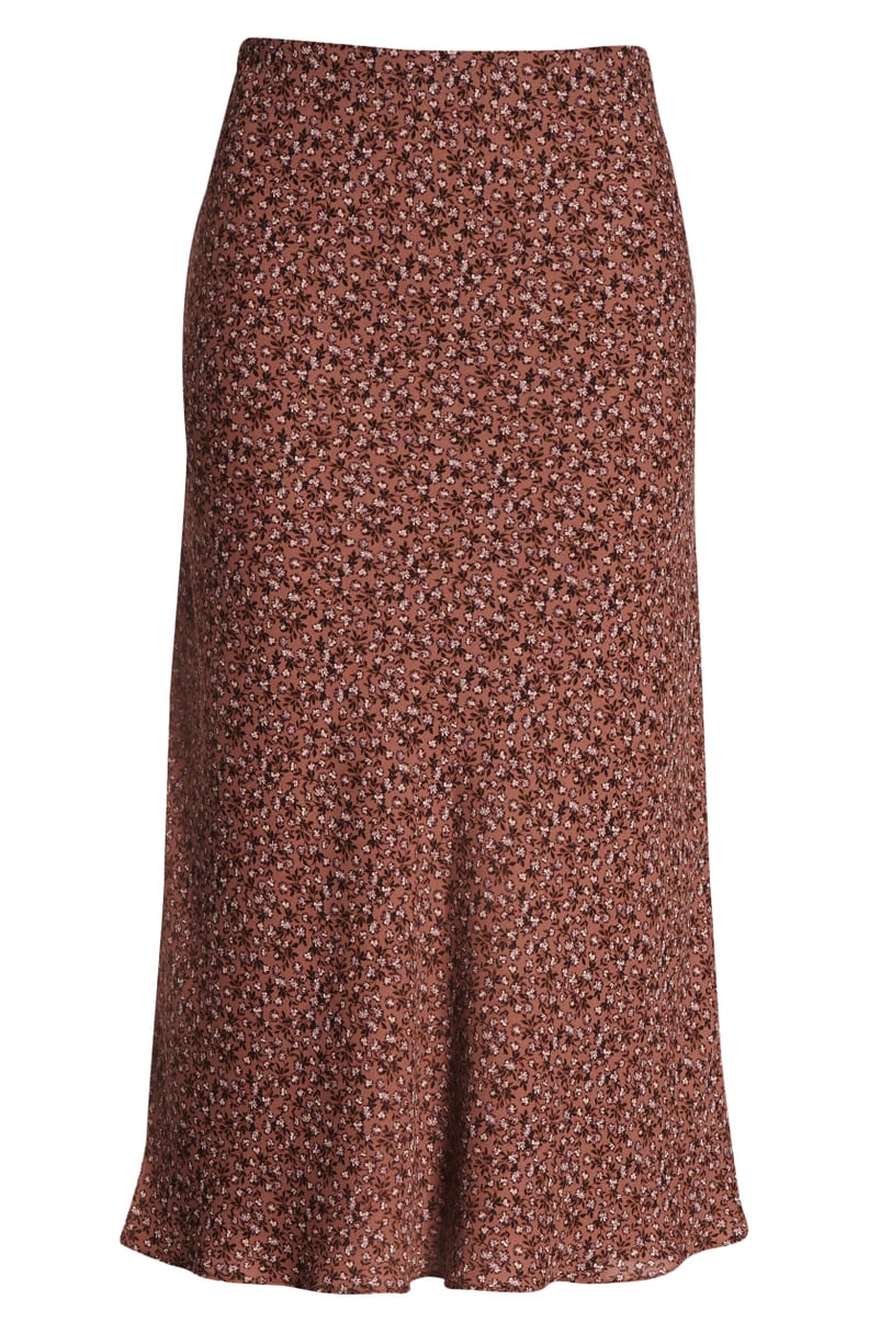 Socialite Print Bias Cut Skirt