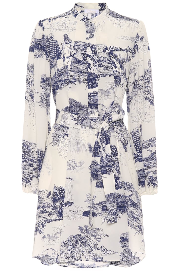 Chlo Printed Silk Shirt Dress The Most Flattering Winter Trends