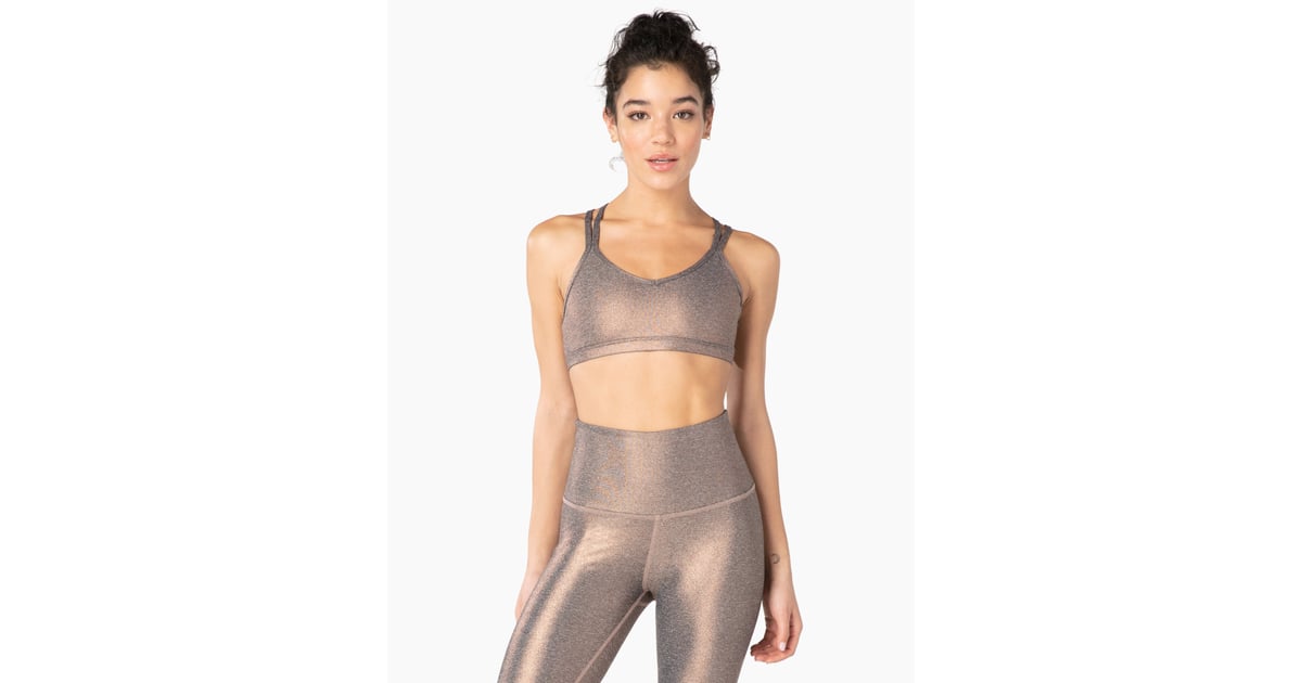 Beyond Yoga Luxe Cropped Tank Matte Light Gold Foil FC4475 - Free Shipping  at Largo Drive