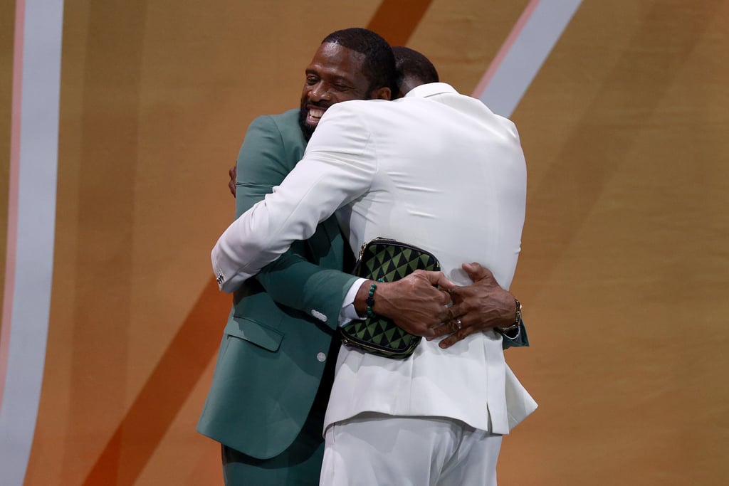 Dwyane Wade's Family at Basketball Hall of Fame Induction
