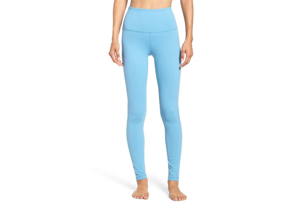 High-Waisted Blue Leggings