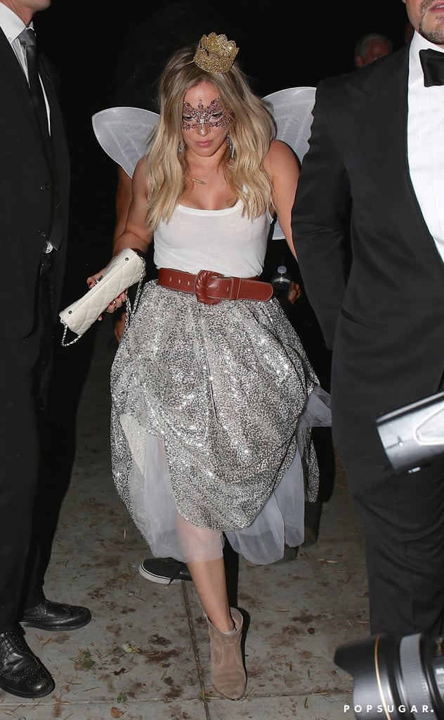 Hilary Duff and Mike Comrie Holding Hands on Halloween