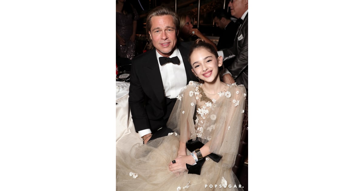 Brad Pitt and Julia Butters at the 2020 Golden Globes Best Golden