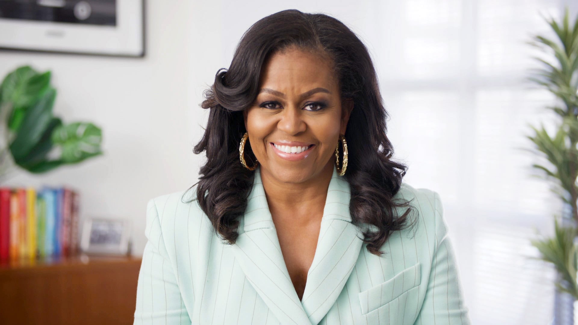 Michelle Obama presents at the 2021 NAACP Image Awards