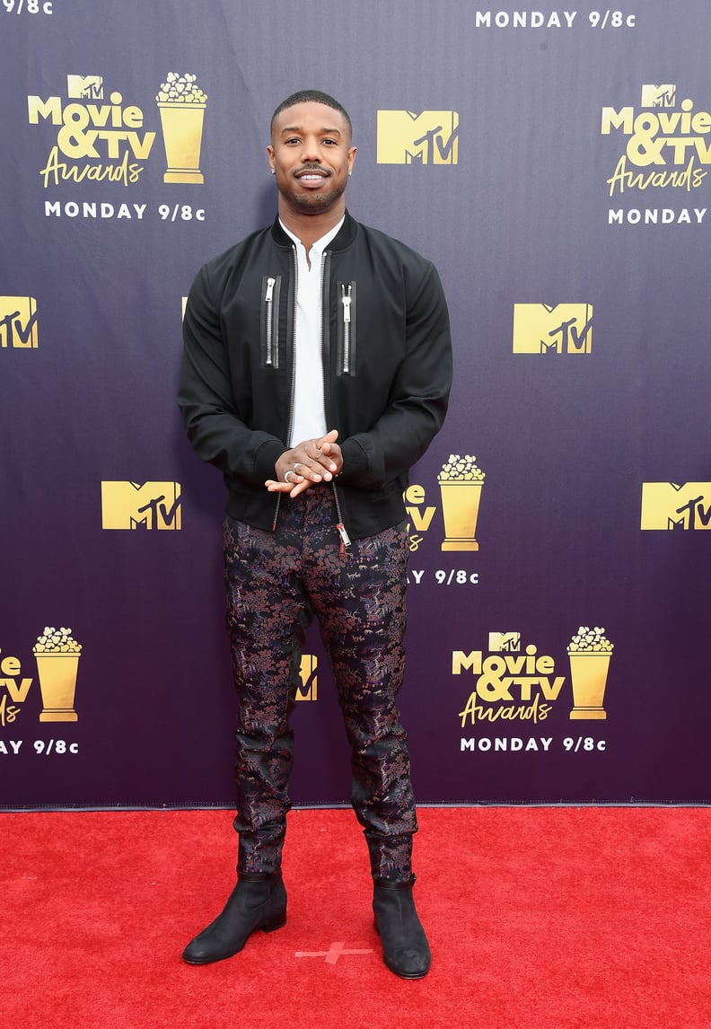 Here He Is Rocking a Dsquared2 Bomber at the MTV Movie and TV Awards