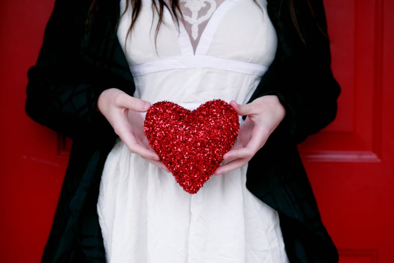 Valentine's Day Zoom Background: Glitter Heart