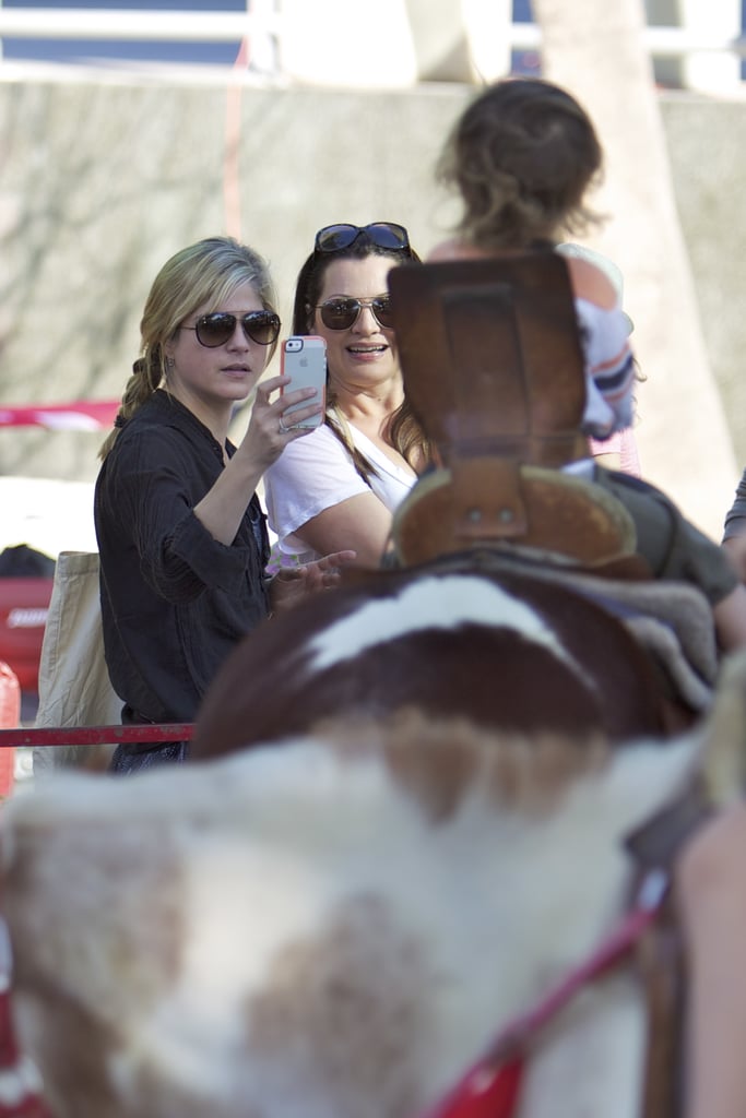 Selma Blair snapped a pic of her son, Arthur Bleick, at the farmers market in LA on Sunday.