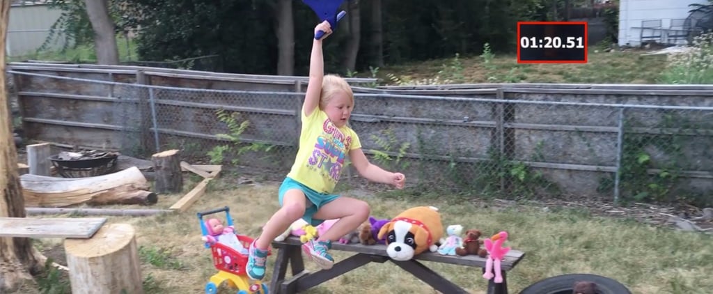 Dad Makes American Ninja Warrior Course For Daughter