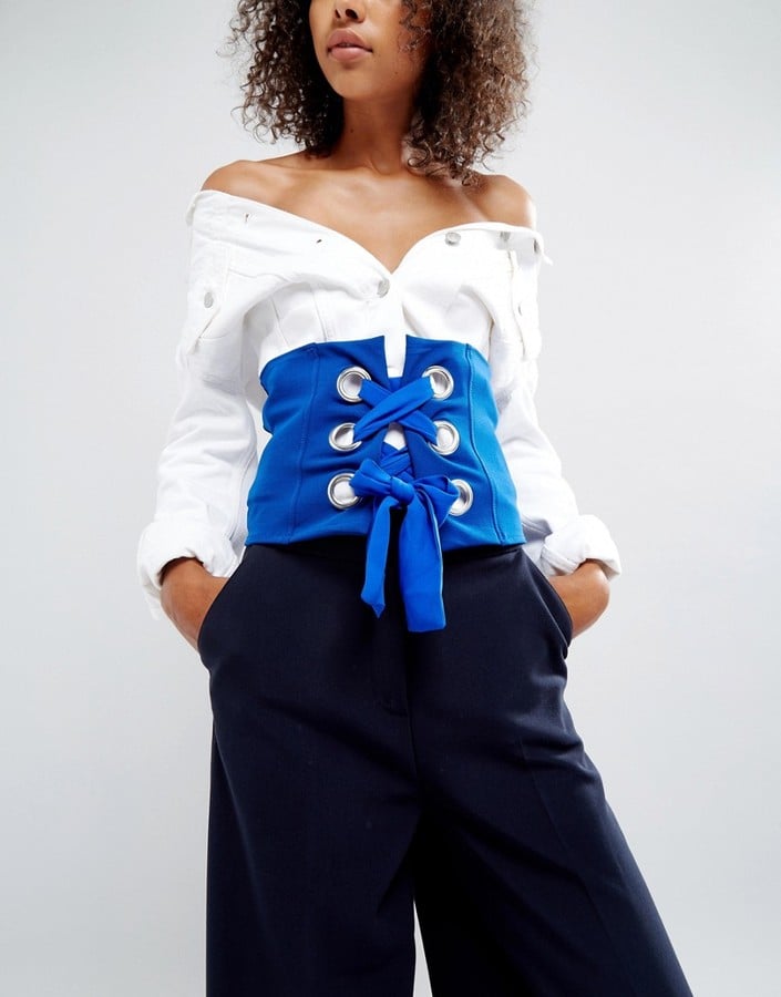 ASOS Bright Corset Belt With Large Eyelets