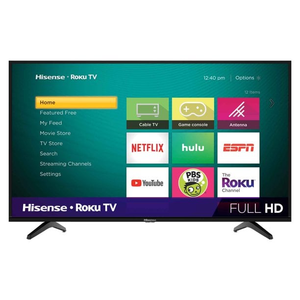 Hisense 40" Class FHD (1080P) Roku Smart LED TV