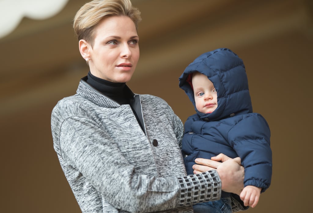 Princess Charlene of Monaco at Rugby Match With Jacques 2016