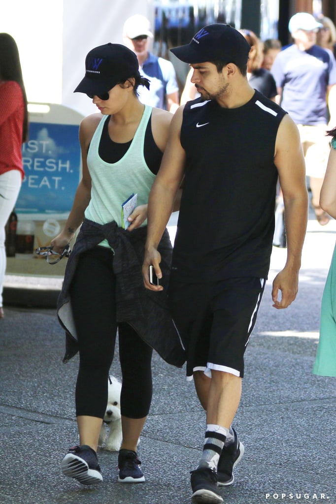 Demi Lovato and Wilmer Valderrama Walk Dog in Vancouver