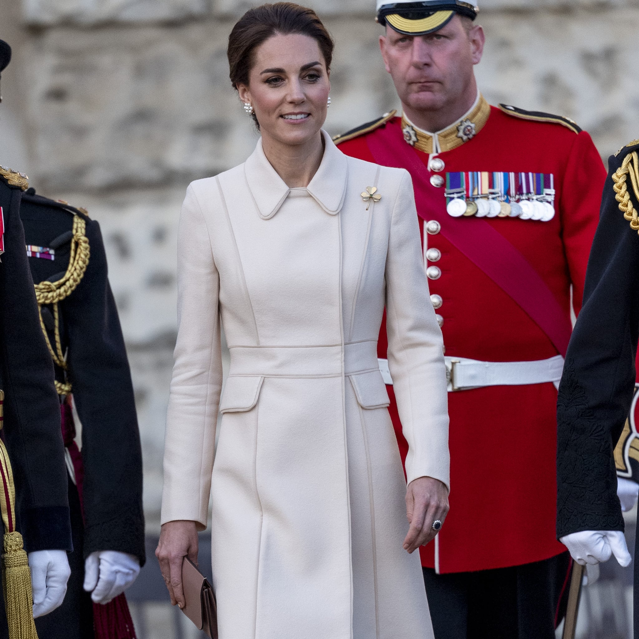 Kate middleton beige coat hotsell