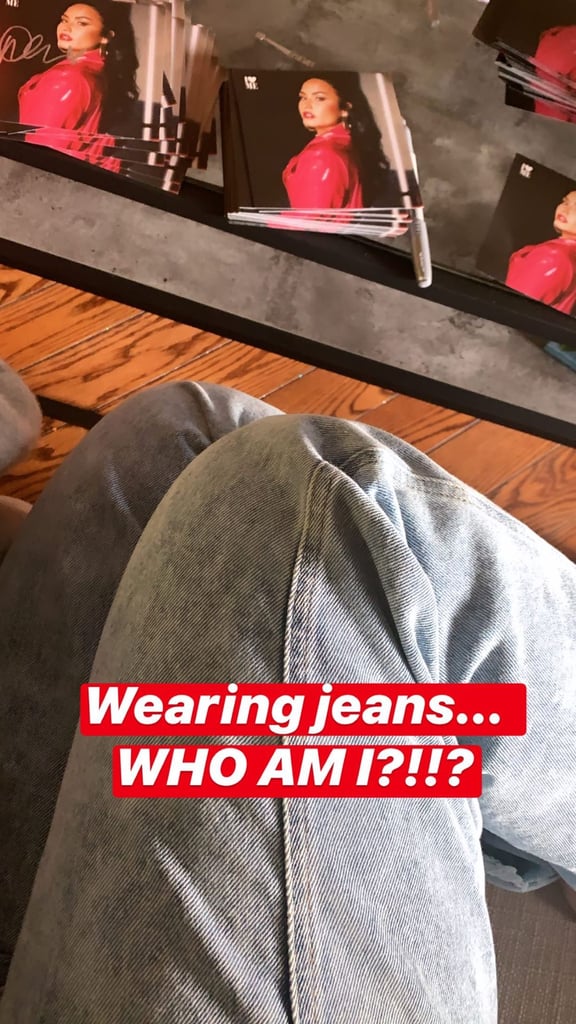 Demi Lovato's Instagram About Getting Dressed in Jeans