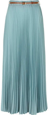 Dorothy Perkins Light Blue Maxi Skirt | Olivia Palermo Styling Trick ...