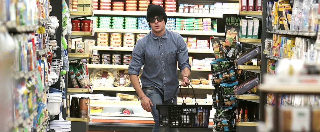 Zac Efron Skateboards Through Grocery Store | Photos