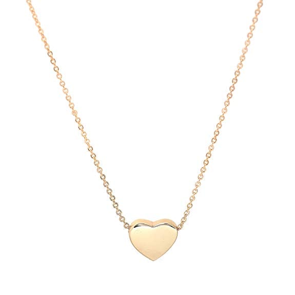 High Gloss Tiny Simple Heart Necklace Best Valentine's Day Gifts from