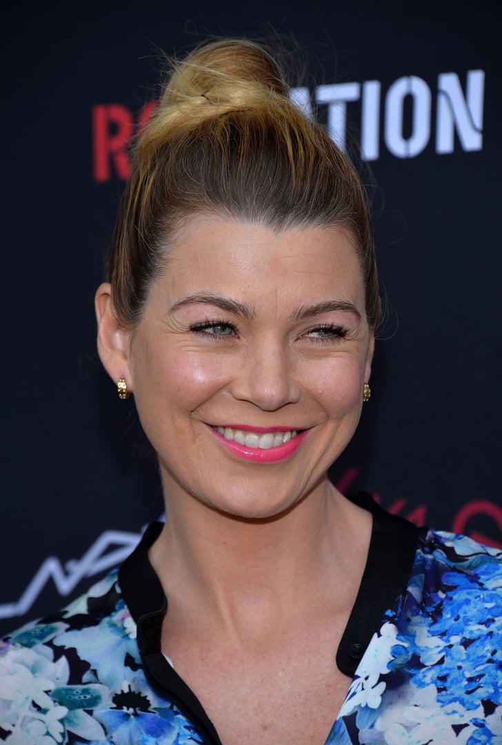 Ellen Pompeo | Grammys 2014 Preparties Hair and Makeup ...