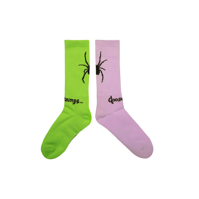 Dumbgood Goosebumps Spider Mismatched Socks