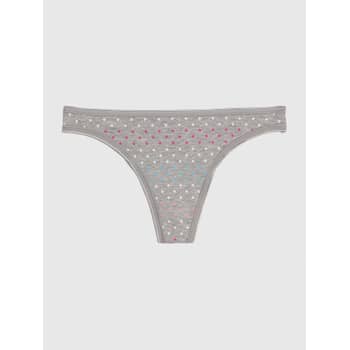 Buy Love By Gap women dotted stretch cotton panty pink black Online