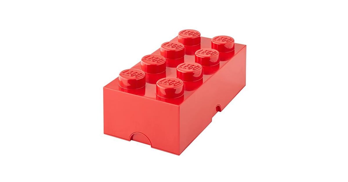 red lego storage brick