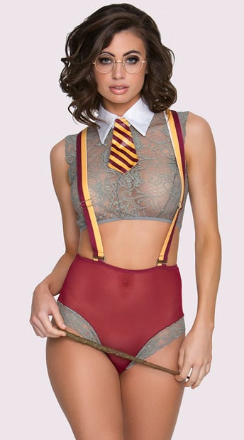 Magical Student Fantasy Lingerie Costume