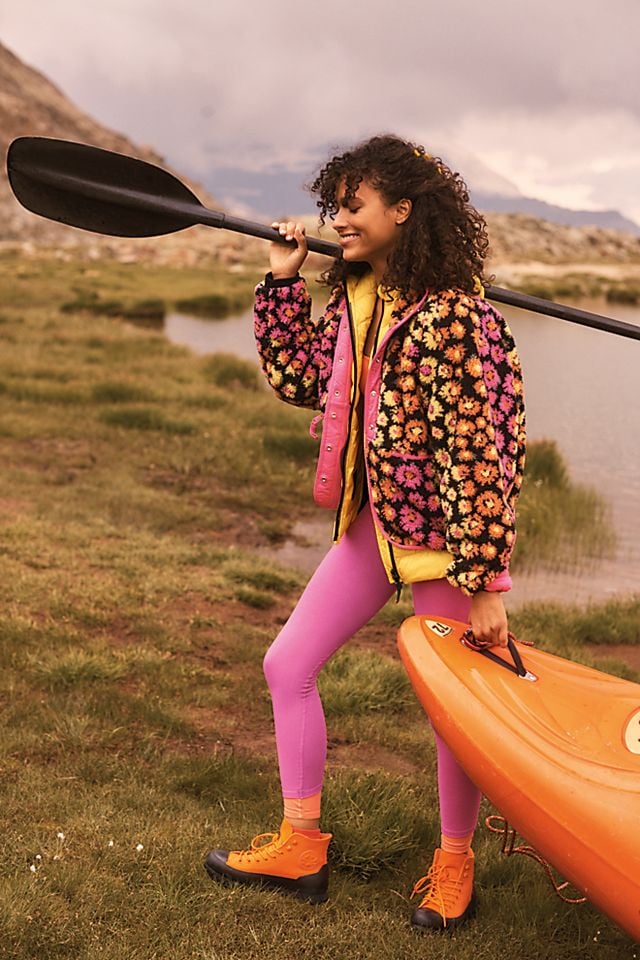 Warm and Adorable: Free People Hit the Slopes Printed Fleece Jacket