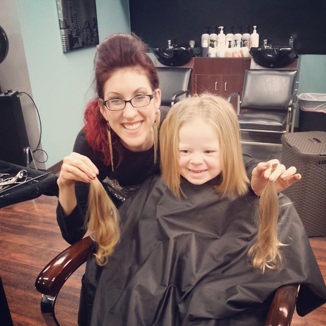 Girl Cuts Off Her Hair For Charity