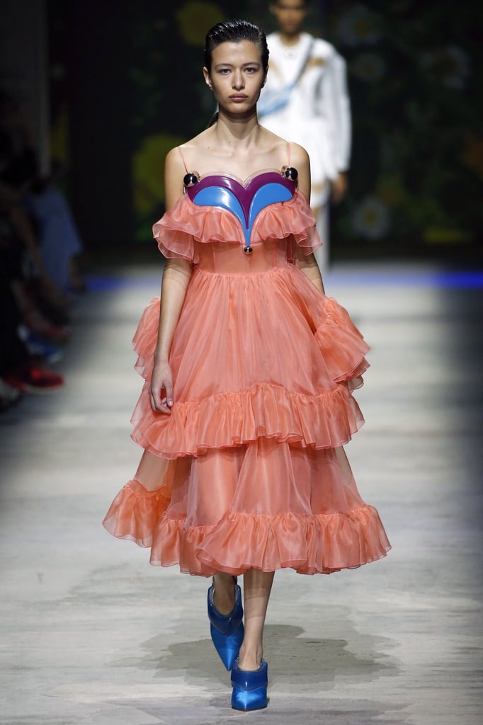 A Tiered Gown From the Christopher Kane Runway at London Fashion Week ...