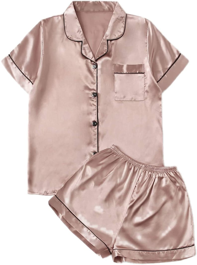 For a Luxurious Feel: DIDK Satin Pajama Set