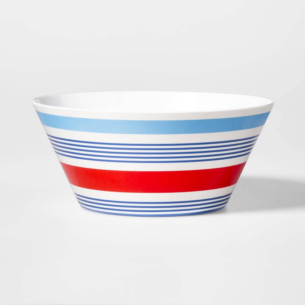107oz Plastic Americana Stripe Serving Bowl
