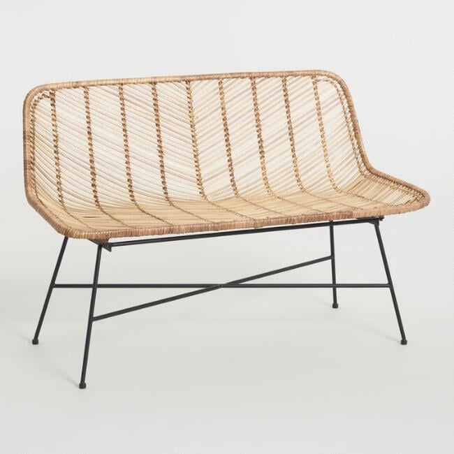 rattan bench target