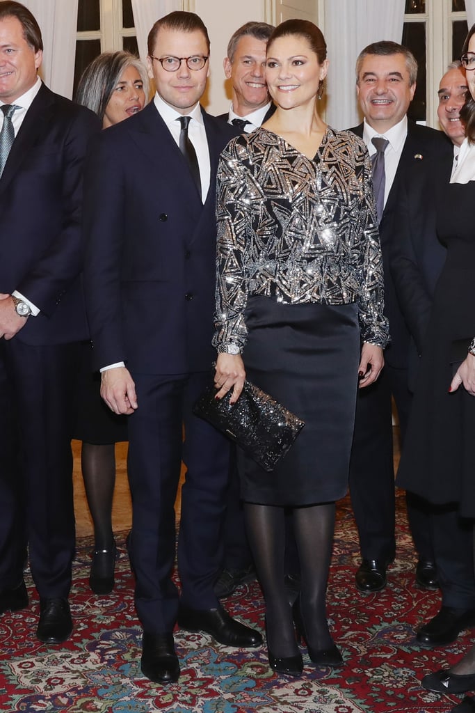 Crown Princess Victoria Daisy Grace Sequin Top December 2016