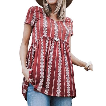Nlife Printed Blouse