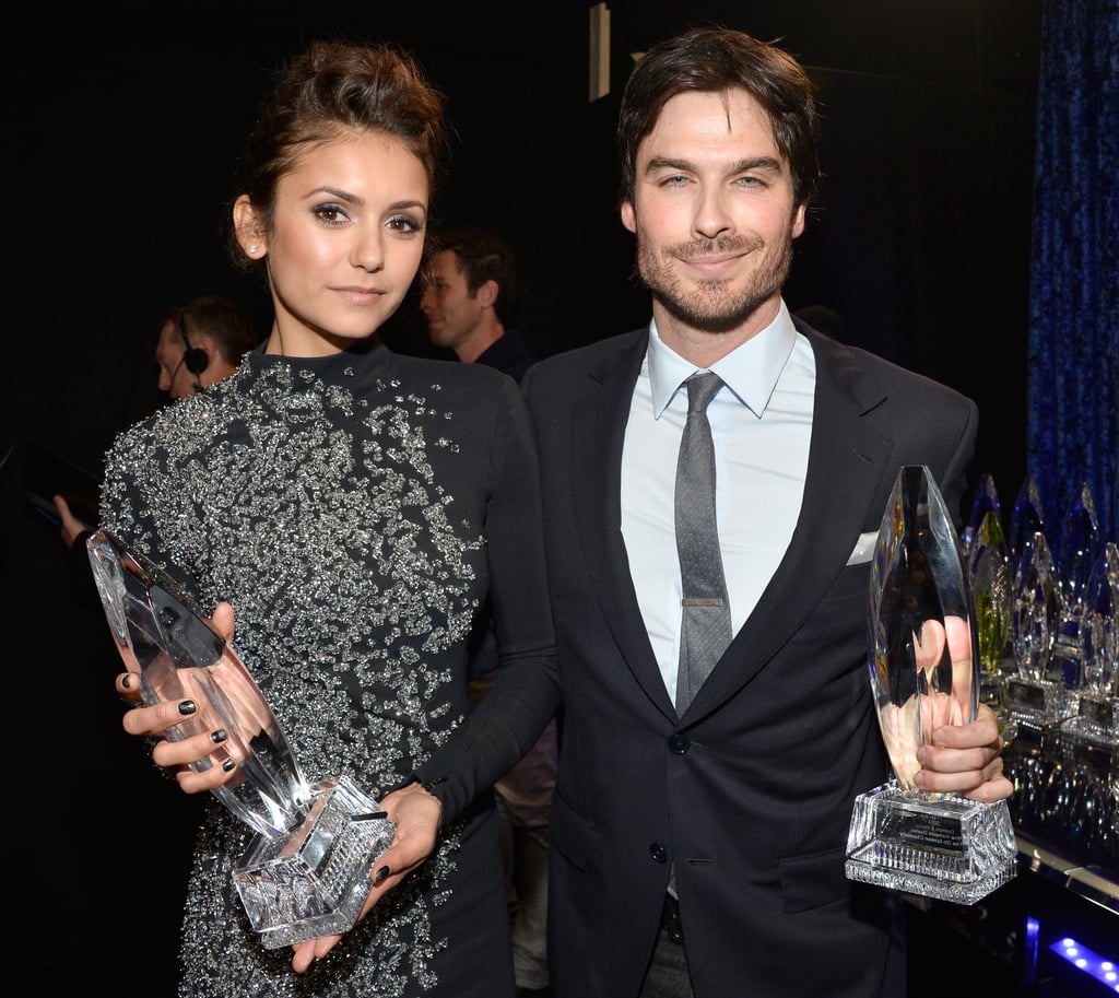 Nina and Ian posed with their awards.