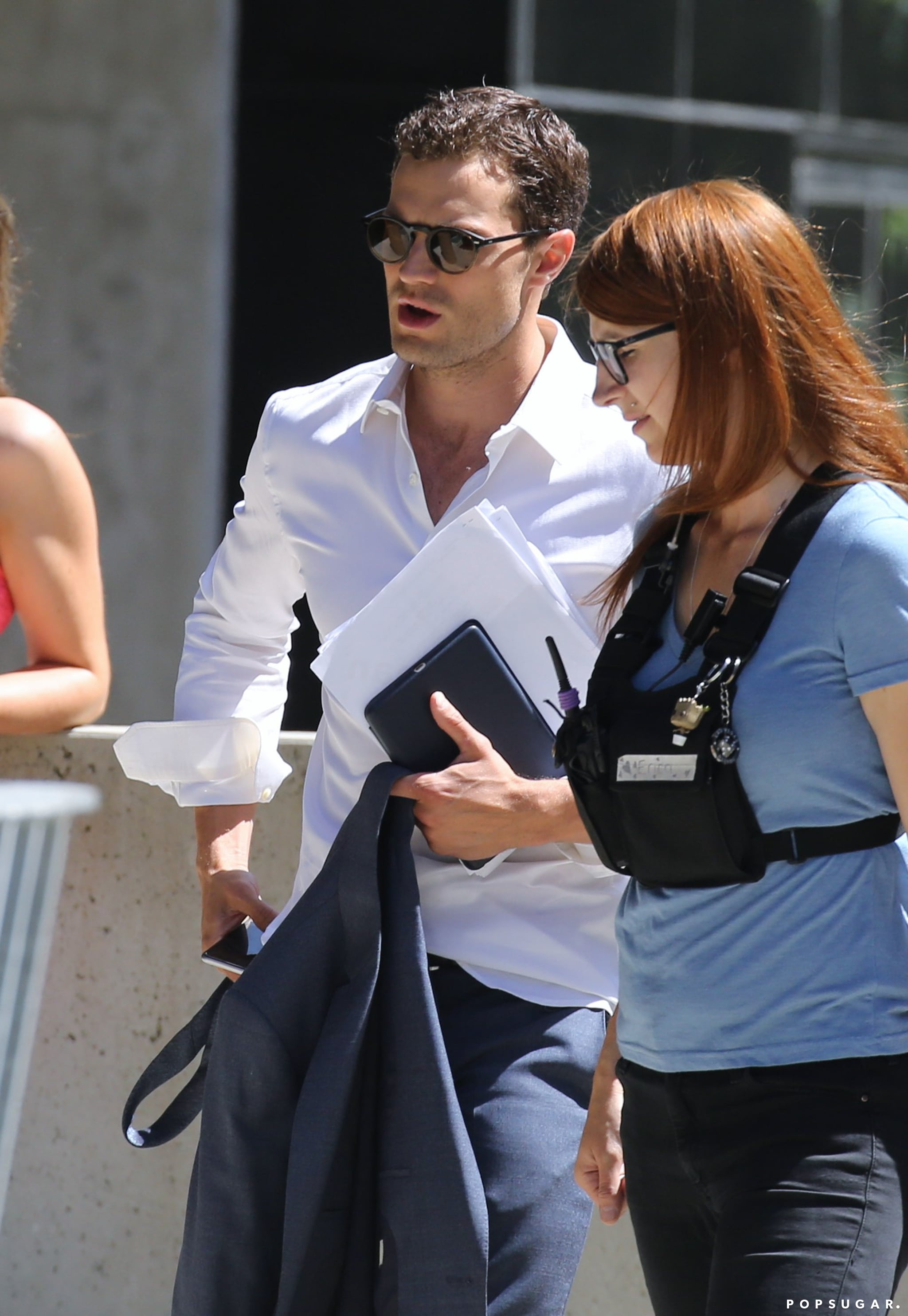 Jamie Dornan Fifty Shades Darker Set Photos June 16 Popsugar Celebrity