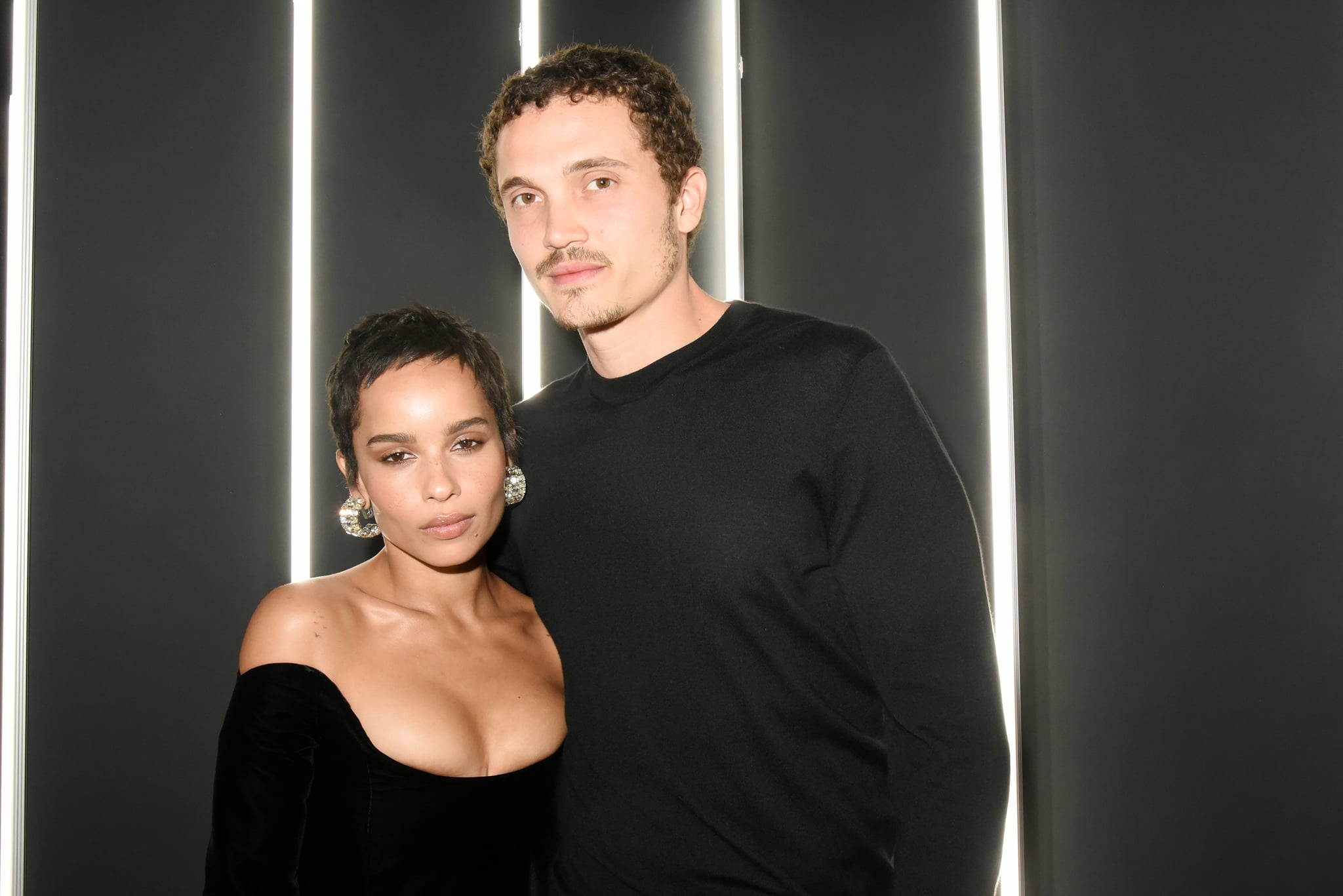 PARIS, FRANCE - JANUARY 17:  Zoe Kravitz and Karl Glusman attend YSL Beauty Party During Paris Fashion Week Menswear Fall/Winter 2018-2019 on January 17, 2018 in Paris, France.  (Photo by Foc Kan/WireImage)