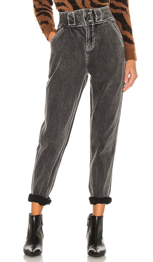 One Teaspoon High-Waisted Tapered Jean – Double Bass