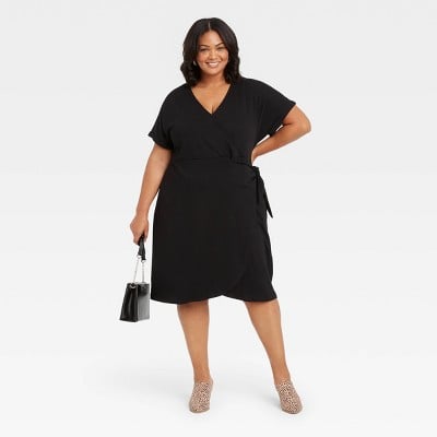 Ava & Viv Short Sleeve Wrap Dress