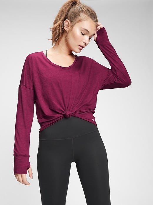 GapFit Brushed Jersey Flare Pants