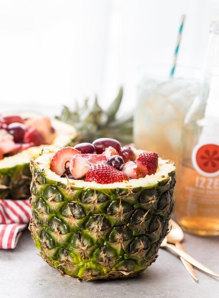 Fruit Salad in Pineapple Bowl