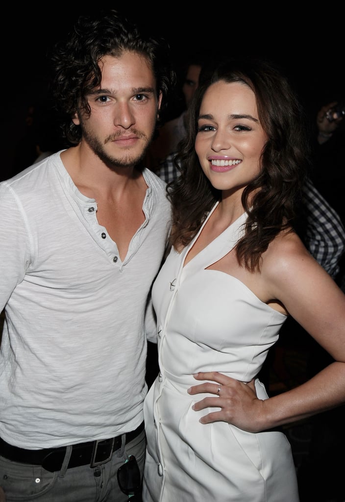 Kit Harington (Jon Snow) and Emilia Clarke