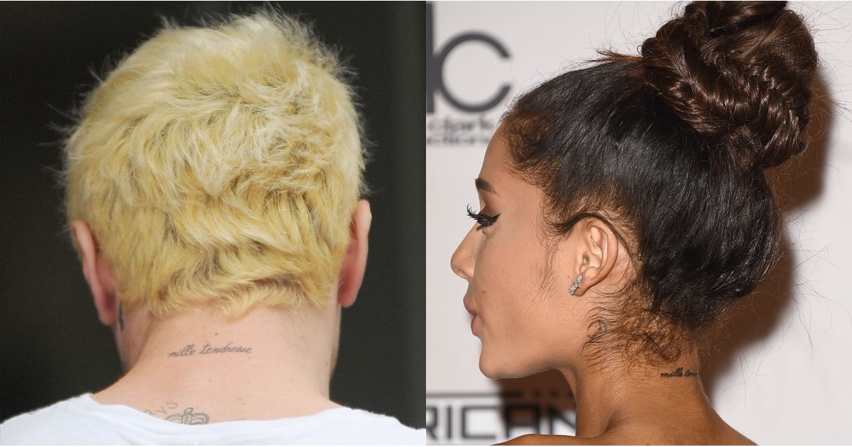 Pete Davidson and Ariana Grande's Matching Neck Tattoo ...